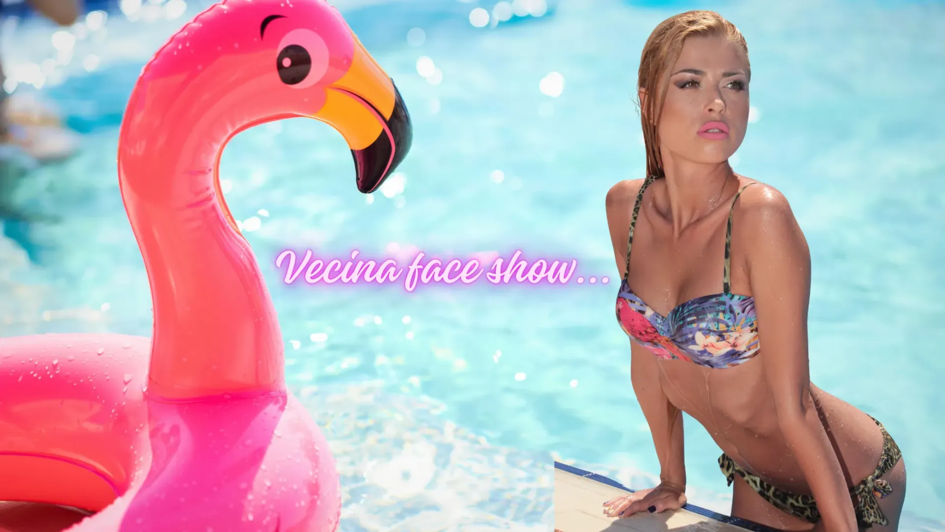 vecina sexy la piscina